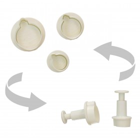 Комплект кутери с ежектор "Коледна Топка" - 3 елемента Комплект кутери с ежектор "Коледна Топка" - 3 елемента